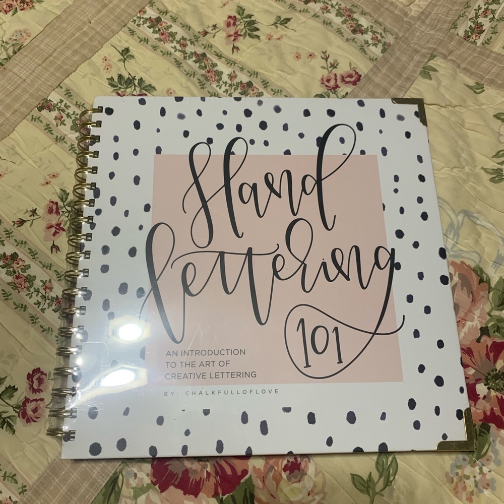 NWT Hand Lettering 101 Book  By: Chalkfuloflove